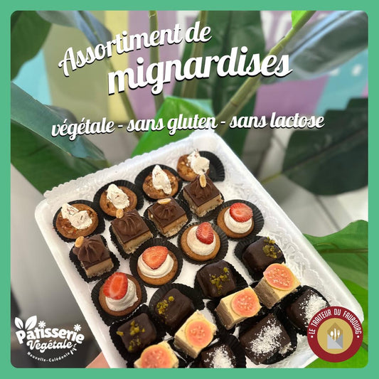 ASSORTIMENT DE MIGNARDISES - 100% VEGETAL - SANS GLUTEN - SANS LACTOSE