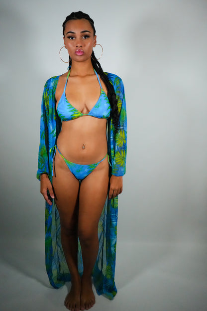 BLUE TROPICAL - SET 3 PIECES